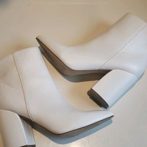 Madden Girl-White Ankle Bootie